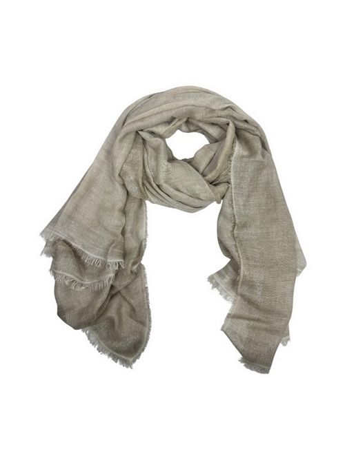 sciarpa donna avorio con lurex Faliero Sarti | DIAMANTE91151